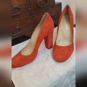 Marco Italian suede block heel